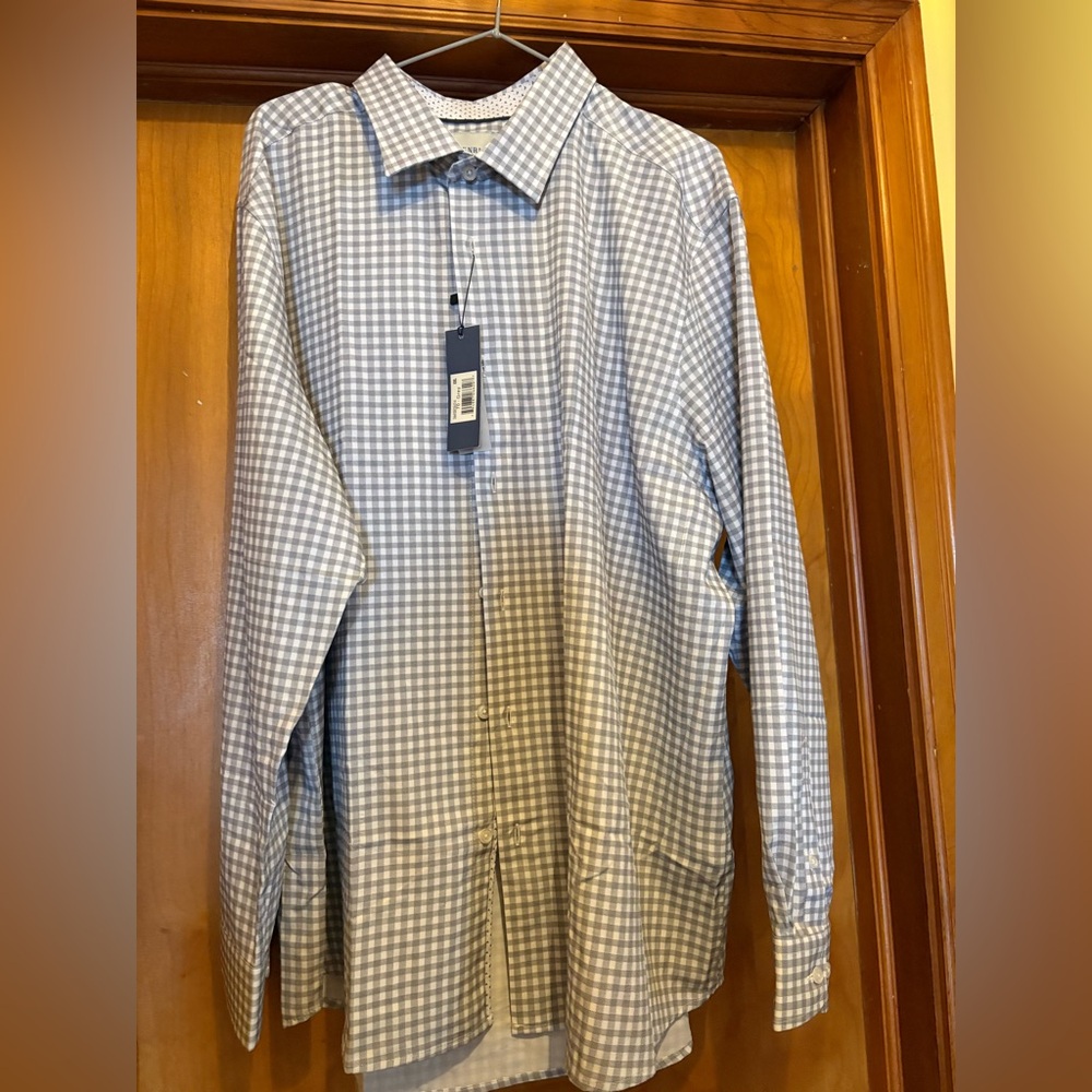 Classic Grey Checkered Men's Shirt